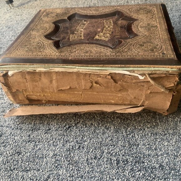 Family Bible Year Printed 1880’s by The National Publishing Co AS IS - Picture 12 of 16